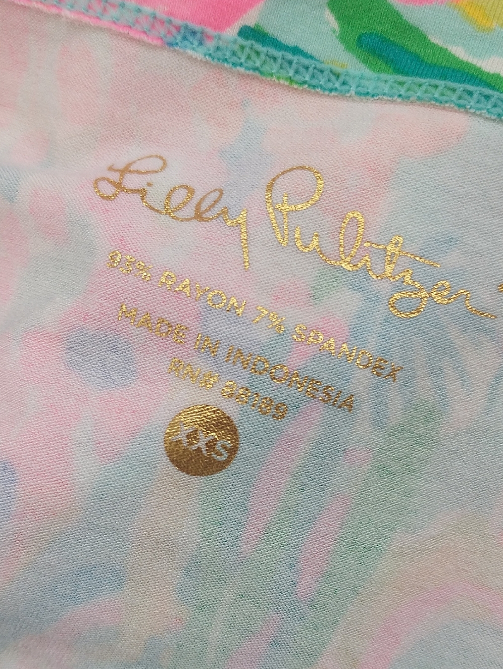 Lilly Pulitzer Vibrant Rayon Blend ¾ Sleeve Dress XXSmall - Picture 3 of 7